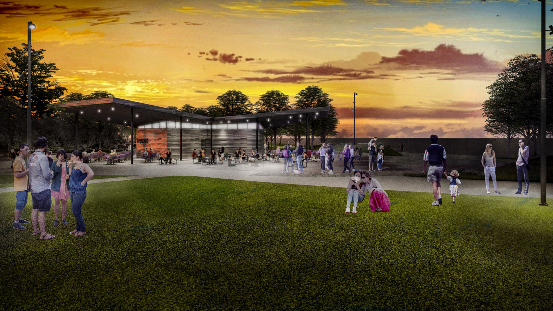 Missouri River riverfront redevelopment rendering